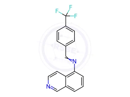 Chemical structure of N-(isoquinolin-5-yl)-1-(4-(trifluoromethyl)phenyl)methanimine