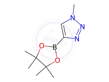 Chemical structure of 1-Methyl-1H-1,2,3-triazole-4-boronic acid pinacol ester