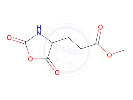 Chemical structure of Methyl (S)-3-(2,5-Dioxo-4-oxazolidinyl)propanoate
