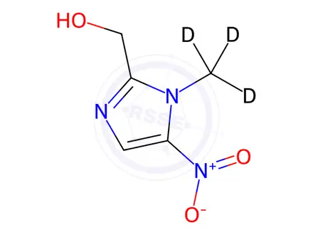 Chemical structure of Hydroxy dimetridazole-[D3]