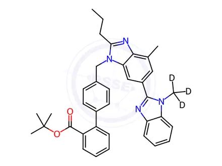 Chemical structure of Telmisartan Impurity 3 (Telmisartan EP Impurity C)-d3