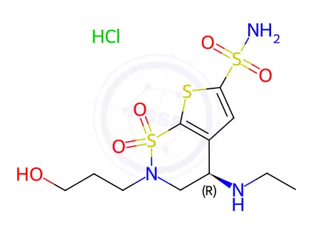 Chemical structure of O-Desmethyl-brinzolamide