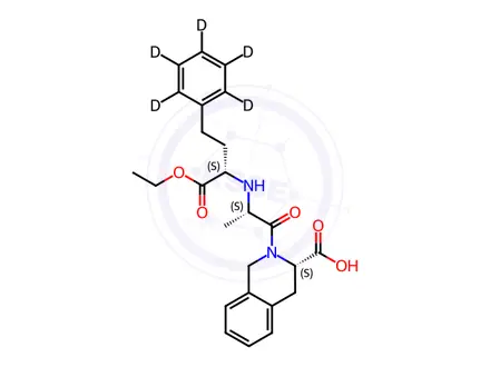 Chemical structure of Quinapril-d5