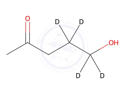 Chemical structure of 3-Acetopropanol-d4