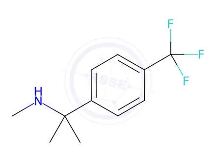 Chemical structure of N-Methyl-2-(4-(trifluoromethyl)phenyl)propan-2-amine