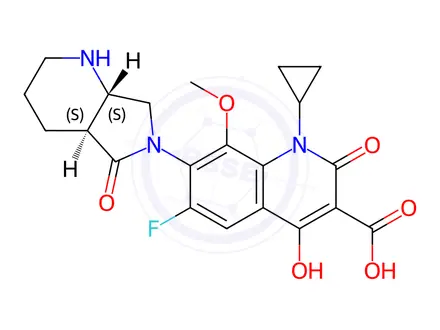 Chemical structure of Moxifloxacin Hydrochloride Impurity 104