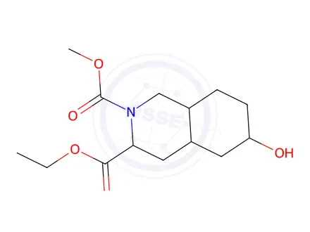 Chemical structure of 3-Ethyl 2-Methyl 6-hydroxyoctahydroisoquinoline-2,3(1H)-dicarboxylate