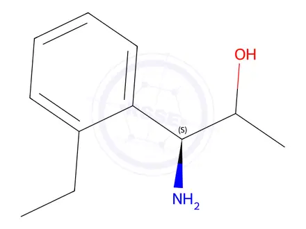 Chemical structure of (1S)-1-amino-1-(2-ethylphenyl)propan-2-ol