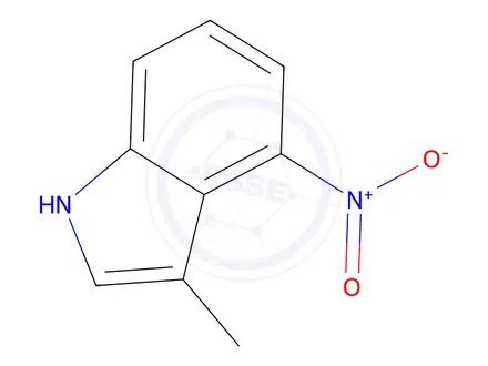 Chemical structure of 3-methyl-4-nitro-1H-indole