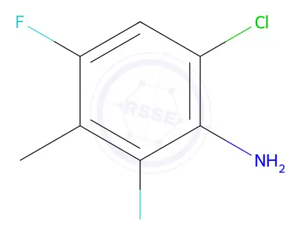 Chemical structure of 6-Chloro-2,4-difluoro-3-methylaniline