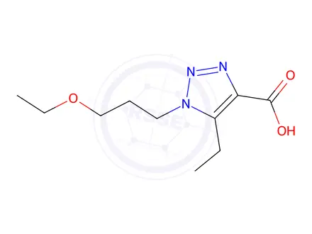Chemical structure of 1-(3-Ethoxypropyl)-5-ethyl-1h-1,2,3-triazole-4-carboxylic acid