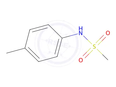 Chemical structure of N-(4-methylphenyl)methanesulfonamide