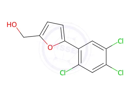 Chemical structure of (5-(2,4,5-Trichlorophenyl)furan-2-yl)methanol