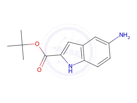 Chemical structure of tert-butyl 5-amino-1H-indole-2-carboxylate