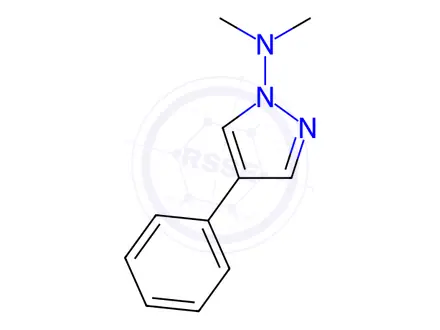 Chemical structure of N,N-Dimethyl-4-phenyl-1H-pyrazol-1-amine