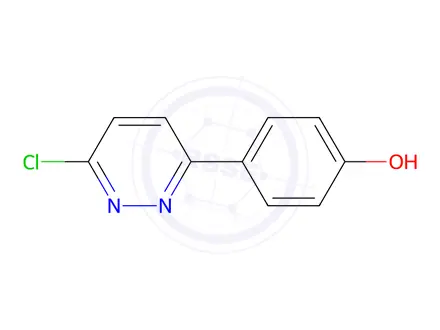 Chemical structure of 4-(6-Chloropyridazin-3-yl)phenol