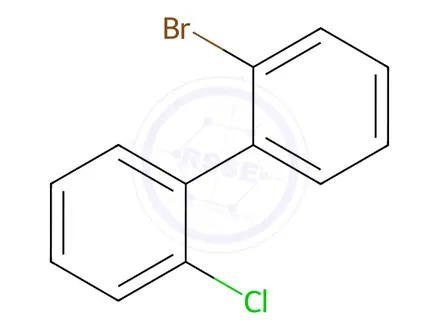 Chemical structure of 2-Bromo-2′-chloro-1,1′-biphenyl