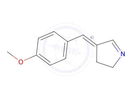 Chemical structure of (E)-4-(4-Methoxybenzylidene)-3,4-dihydro-2H-pyrrole