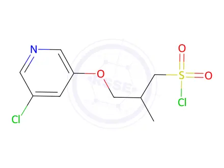 Chemical structure of 3-((5-Chloropyridin-3-yl)oxy)-2-methylpropane-1-sulfonyl chloride