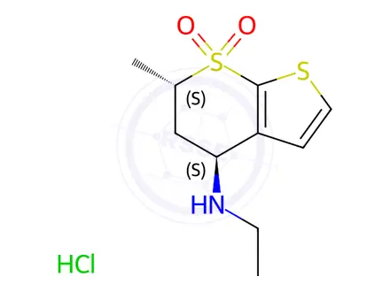 Chemical structure of Desaminosulfonyl Dorzolamide Hydrochloride