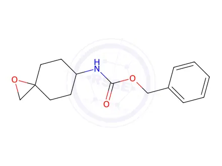 Chemical structure of Benzyl (1-oxaspiro[2.5]Octan-6-yl)carbamate