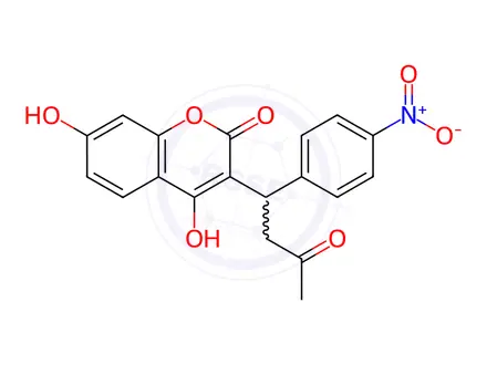 Chemical structure of Acenocoumarol Impurity 4