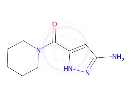 Chemical structure of 5-(piperidin-1-ylcarbonyl)-1H-pyrazol-3-amine