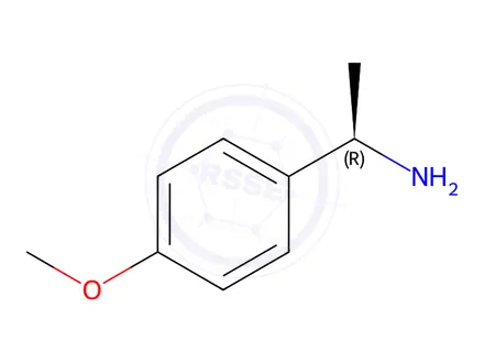 Chemical structure of (R)-(+)-1-(4-Methoxyphenyl)ethylamine