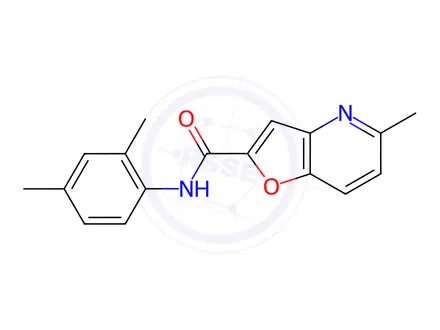 Chemical structure of N-(2,4-Dimethylphenyl)-5-methylfuro[3,2-b]pyridine-2-carboxamide