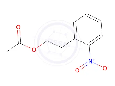 Chemical structure of ar-nitrophenethyl acetate