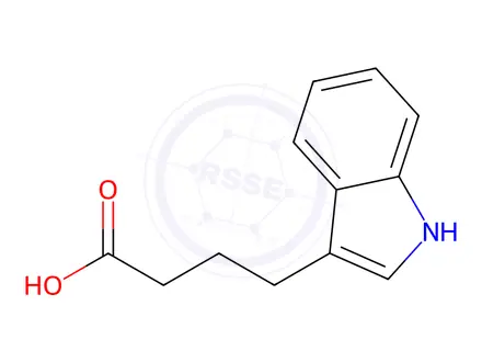 Chemical structure of 4-(3-Indolyl)-butyric acid