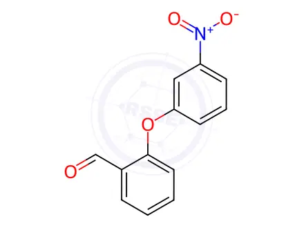 Chemical structure of 2-(3-nitrophenoxy)benzaldehyde