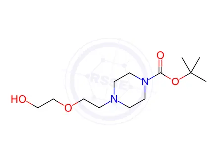 Chemical structure of tert-Butyl 4-(2-(2-hydroxyethoxy)ethyl)piperazine-1-carboxylate