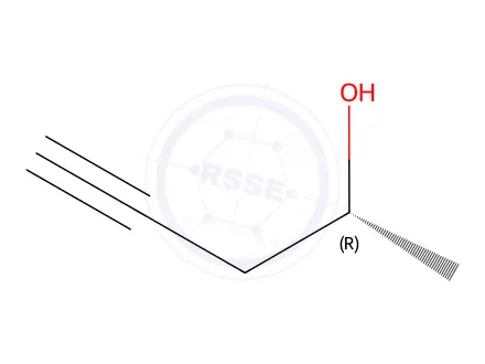 Chemical structure of (2R)-4-Pentyn-2-ol