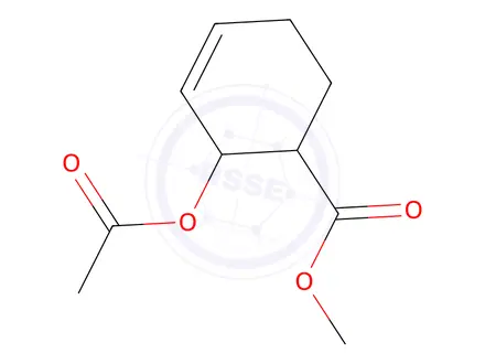 Chemical structure of Methyl 2-acetoxycyclohex-3-ene-1-carboxylate