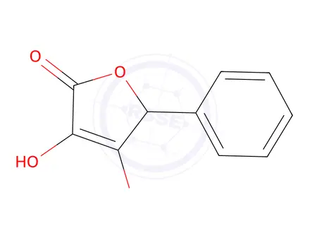 Chemical structure of 4-phenyl-2,3-dihydroxy-2-buten-4-olide