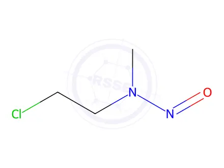 Chemical structure of N-(2-chloroethyl)-N-methylnitrous amide