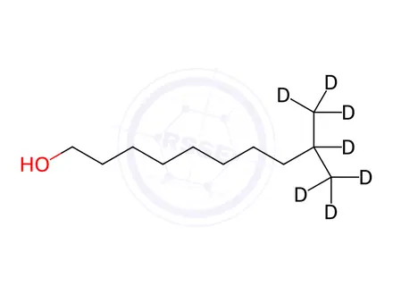 Chemical structure of 9-Methyldecanol-d7