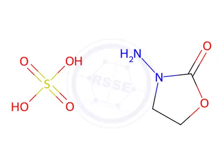Chemical structure of 3-AMINO-2-OXAZOLIDINONE SULFATE