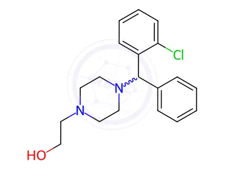 Chemical structure of 2-(4-((2-Chlorophenyl)(phenyl)methyl)piperazin-1-yl)ethanol