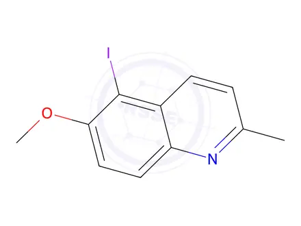Chemical structure of 5-Iodo-6-methoxy-2-methylquinoline
