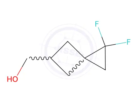 Chemical structure of Spiro[2.3]hexane-5-methanol, 1,1-difluoro-