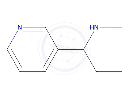 Chemical structure of N-methyl-1-(pyridin-3-yl)propan-1-amine
