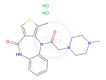 Chemical structure of Telenzepine Dihydrochloride