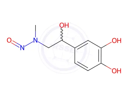 Chemical structure of N-Nitroso Racepinephrine
