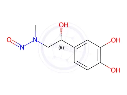 Chemical structure of N-Nitroso Epinephrine