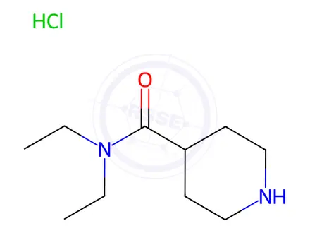 Chemical structure of n,n-diethylpiperidine-4-carboxamide hydrochloride