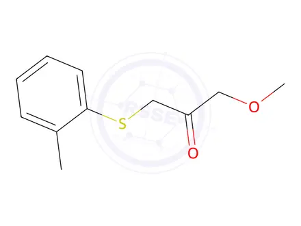 Chemical structure of 1-Methoxy-3-(o-tolylthio)propan-2-one