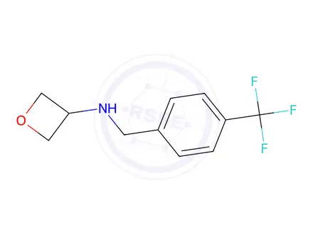 Chemical structure of N-[4-(Trifluoromethyl)benzyl]oxetan-3-amine