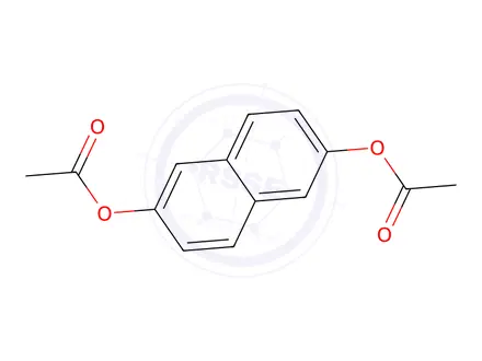 Chemical structure of Naphthalene-2,6-diyl diacetate